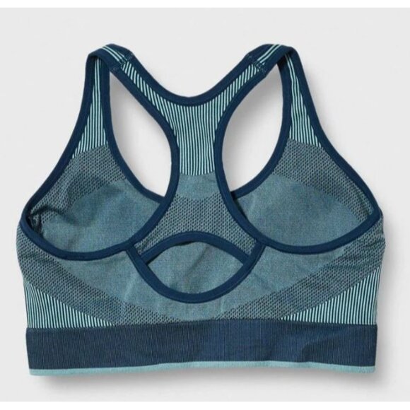 Puma Women's Blue Combo Seamless Medium Support Sports Bra Size Large - Picture 2 of 11